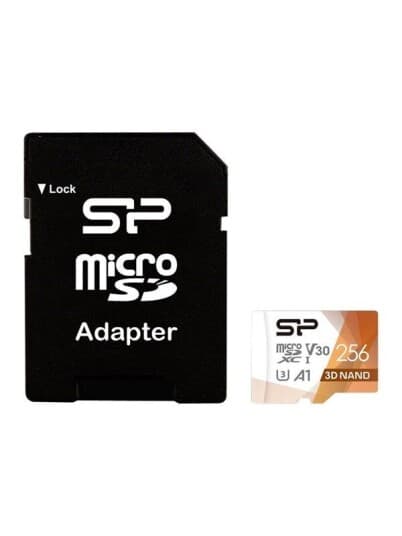 Silicon Power Superior Pro - Flashminnekort (Microsdxc Til Sd-Adapter Inkludert) - 256 Gb - A1 / Video Class V30 / Uhs-I U3 / Class10 - Microsdxc Uhs-I - Fargerik