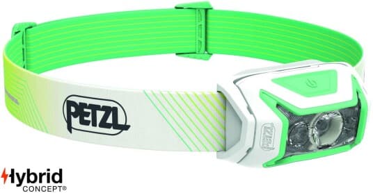 Petzl Actik Core, Hodebåndslommelykt, Grønn, Knapper, Ipx4, 1 Lamper, 2 Lm