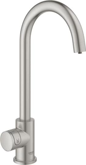 GROHE 31498DC1, Standard, Rustfritt stål, Kran-håndtak, Single/enkelt, Type C, 150°