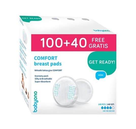 Babyono 296/140-NUTRITION PADS COMFORT 100 + 4 0 FOR FREE