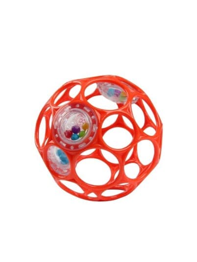 Oball ™ Rattle 10 cm, rød