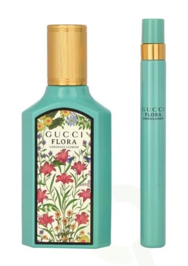 Gucci Flora Gorgeous Jasmine Edp 50 Ml + Edp Mini 10 Ml (Woman)