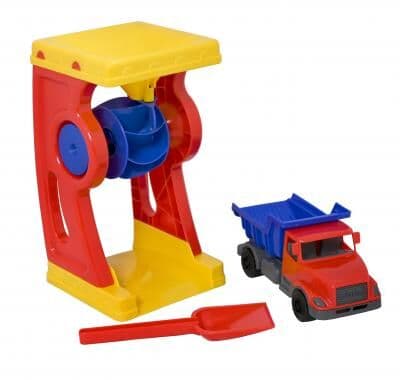 Plasto 2402, Sand Toy Set, Blå, Rød, Gult