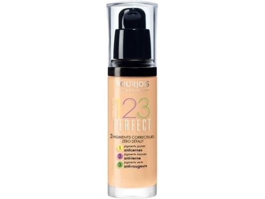 Bourjois 123 Perfect, Pumpe Flaske, Væske, Beige, Beige, Flere Hudtyper, Naturlig