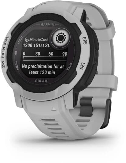 Garmin Instinct 2 Solar - 45 Mm - Disgrå - Sportsur Med Bånd - Silikon - Håndleddstørrelse: 135-230 Mm - Monokrom - 32 Mb - Bluetooth, Ant+ - 53 G