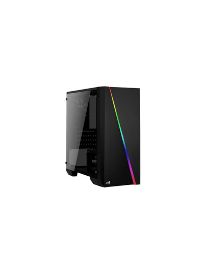 Aerocool Cylon Mini - Tower - Mikro Atx - Sidepanel Med Vindu (Akryl) - Ingen Strømforsyning (Atx / Ps/2) - Svart - Usb/Lyd