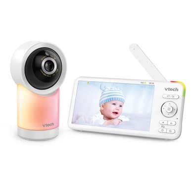 vtech ® Video babyvakt RM 5766 Connect med 5 HD LCD-skjerm, WiFi og kamera med panorering-tilt-zoom