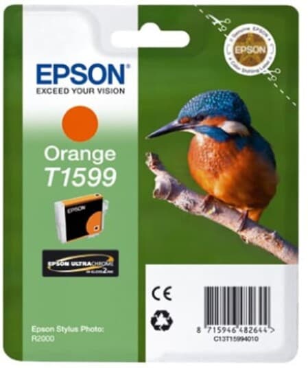 Epson T1599 - 17 Ml - Oransje - Original - Blister - Blekkpatron - For Stylus Photo R2000