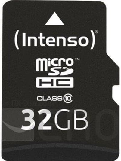 Intenso Class 10 - Flashminnekort (Microsdhc Til Sd-Adapter Inkludert) - 32 Gb - Class 10 - Microsdhc