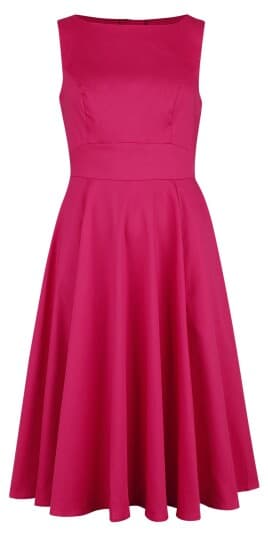 H&R London - Rockabilly Middellang kjole - Ravishing Swing Dress - XS til 3XL - Damer - rosa