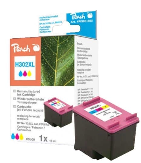 PEACH Ink PEACH PI300-652 HP F6U67A, No 302XL | color