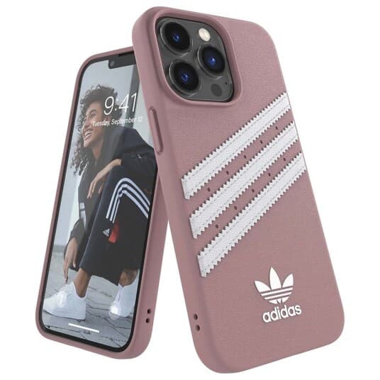 Deksel Adidas Eller Støpt Deksel Pu Iphone 13 Pro / 13 6,1" Rosa/Rosa 47808