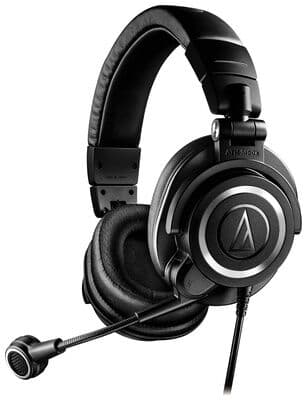 Audio-Technica ATH - Hodetelefoner med mikrofon - full størrelse - kablet