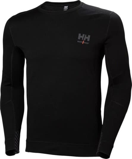 Hh Workwear Lifa Merino Uld Undertrøje Med Lange Ærmer 75106 Sort Xl