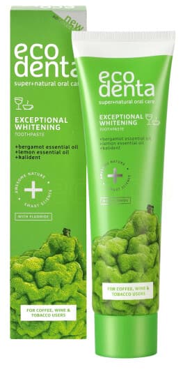 Ecodenta_Exceptional Whitening Whitening Tannkrem Med Bergamott 100Ml