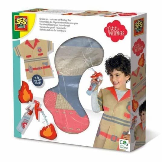 Ses Creative Petits Pretenders Dress Up Costume Firefighter, Brannmann, 3 År