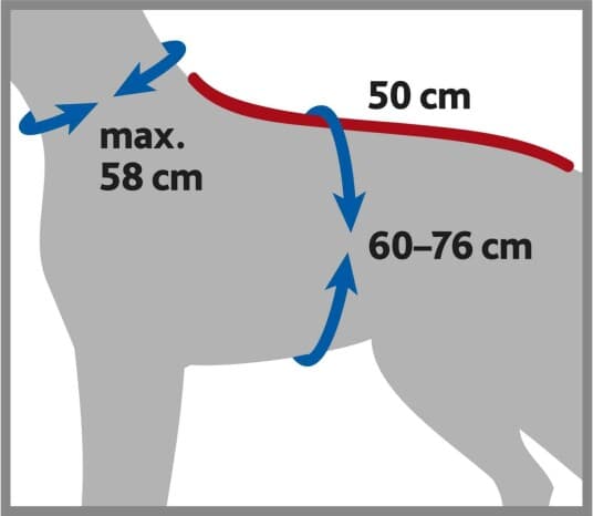 Trixie Badekåbe Til Hund, Frotté, M: 50 Cm, Grå