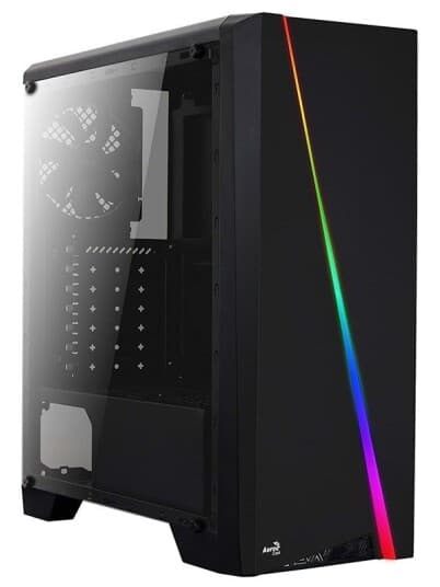 Aerocool Cylon - Tower - Atx - Sidepanel Med Vindu - Ingen Strømforsyning - Svart - Usb/Lyd