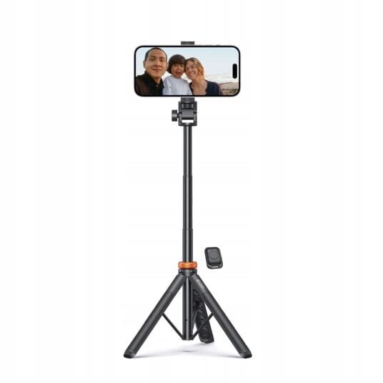 Selfie Stick 4Kom.Pl Selfie Stick Statyw Tripod L03s Wireless Black