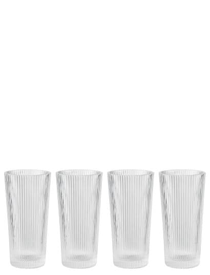 Stelton Pilastro longdrinkglass 30 cl 4-pakning Clear