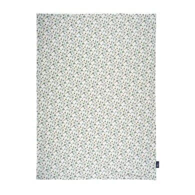 Alvi ® Babyteppe Petit Fleurs grønn/hvit 75 x 100 cm