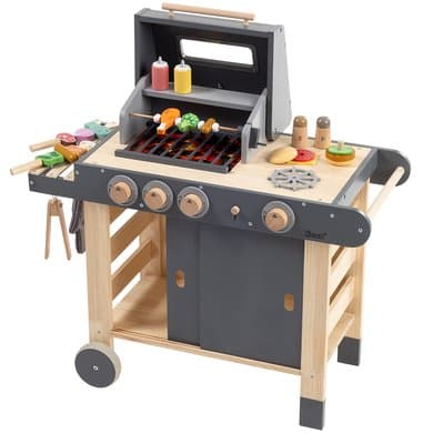 howa ® Barnas grill i tre med 25 tilbehør