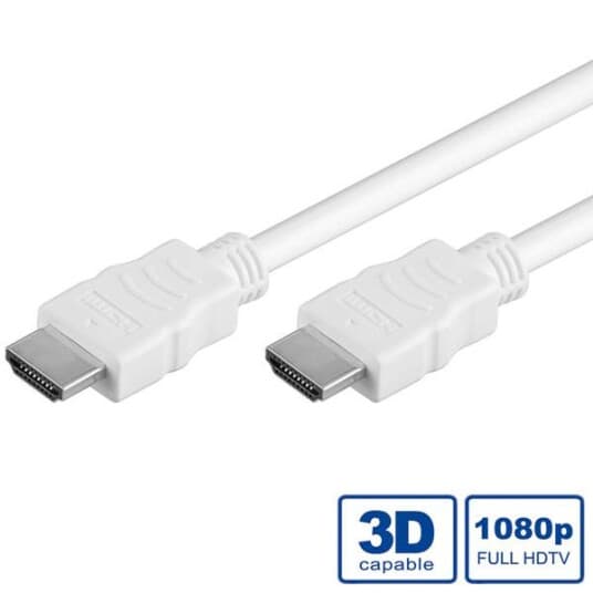 Value 11.99.5701, 1 M, Hdmi Type A (Standard), Hdmi Type A (Standard), 10,2 Gbit/S, Hvit