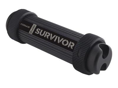 Corsair Flash Survivor Stealth USB-minnepenn 64 GB USB Type-A 3.2 Gen 1 (3.1 Gen 1) Sort