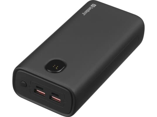 Sandberg Active - Strømbank - 30000 Mah - 111 Wh - 20 Watt - 3 A (24 Pin Usb-C, 2 X Usb)