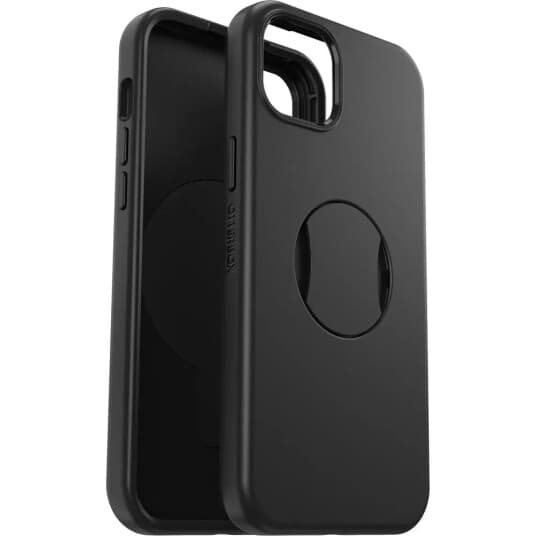 Otterbox Ottergrip Symmetry Series - Baksidedeksel For Mobiltelefon - Magsafe-Samsvar - Polykarbonat, Syntetisk Gummi - Svart - For Apple Iphone 14 Plus, 15 Plus