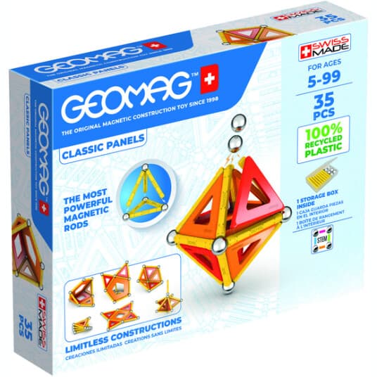 Geomag Classic Gm470, Neodym Magnetleketøy, 5 År, Oransje, Rød