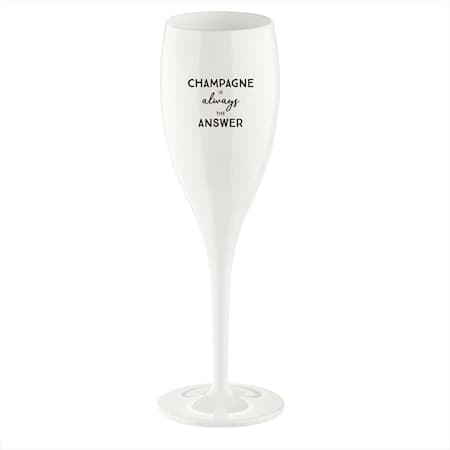 Koziol Champagne Glass Champagne Alltid Svaret 100 Ml Hvit