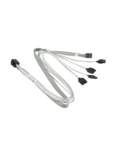 Supermicro - Sas Intern Kabel - Med Sidebånd - 4 X Mini Sas Hd (Sff-8643) (Hann) Til Sata, Sidebånd (Hunn) - 50 Cm