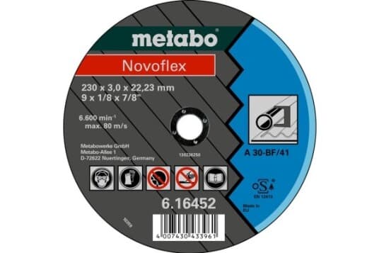 Metabo 616448000, Kutteskive, Flatt Senter, Stål, Metabo, 2,22 Cm, 15 Cm