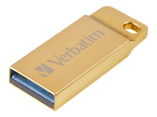 Verbatim Metal Executive - Usb-Flashstasjon - 32 Gb - Usb 3.0 - Gull