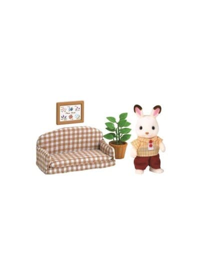 Sylvanian Families 5013 Chocolate Rabbit Father Set