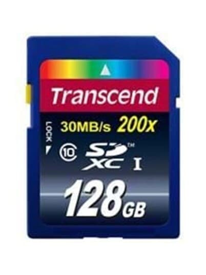 Transcend Premium - Flashminnekort - 128 Gb - Class 10 - Sdxc