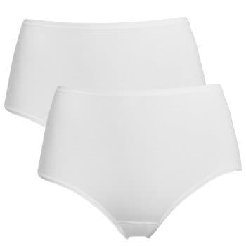 Trofe Midi Briefs Bamboo Mix Truser 2P Hvit X-Large Dame