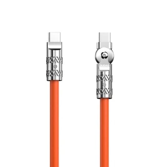 Dudao Usb-Kabel Dudao L24cc Vinklet Kabel Usb-C / Usb-C 120W, 1M Oransje