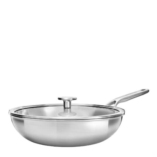 Wok Su Dangčiu 3 Pakopų, Plieno - 28 Cm / Kitchenaid