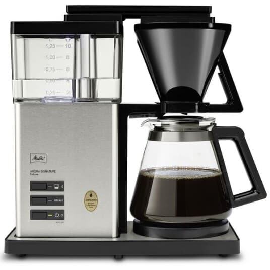 Melitta Aroma Signaturedeluxe - Kaffemaskin - 10 kopper - Rustfritt stål