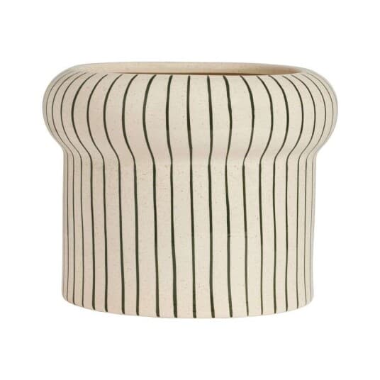 OYOY Living Design - Aki Pot Large Offwhite/Dark Green