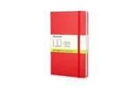 Moleskine Classic, Monokromatisk, Rød, 240 Ark, 70 G/M², Innbundet (Hardcover), Universell