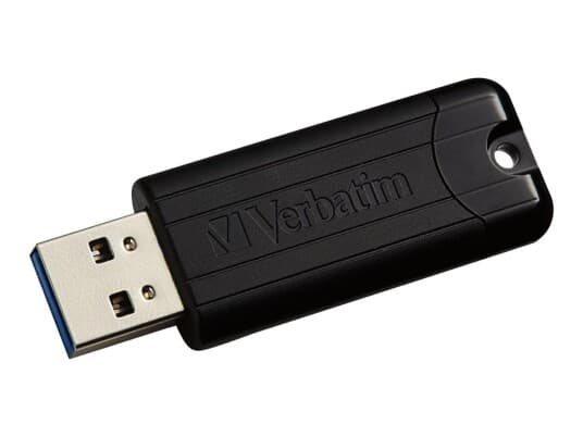 Verbatim Store 'N' Go Pin Stripe Usb Drive - Usb-Flashstasjon - 16 Gb - Usb 3.2 Gen 1 - Svart