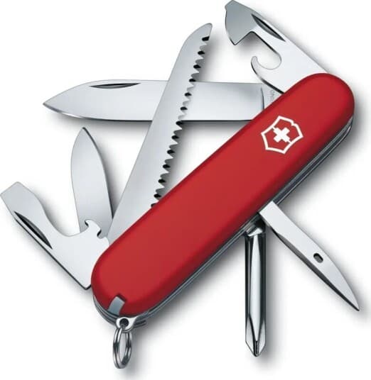 Victorinox Offiserskniv Hiker 13 Funksjoner, Rød/Sølv, 1.4613-033 (1.4613)