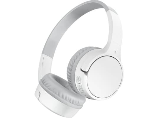 Belkin Soundform Mini - Hodetelefoner Med Mikrofon - On-Ear - Bluetooth - Trådløs, Kablet - 3,5 Mm Jakk - Hvit