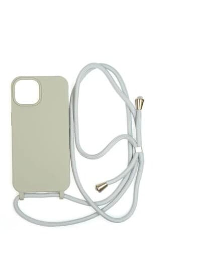 Mobile Origin Etui Lanyard Light Grey - Iphone 15