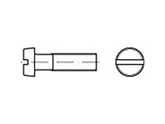 Toolcraft To-6853203 Cylinderhovedskrue M8 12 Mm Kærv Din 84 Rustfrit Stål V4a A4 50 Stk