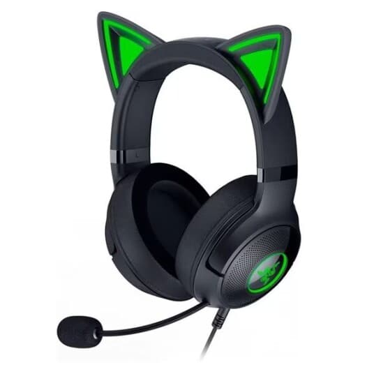 Razer Kraken Kitty V2 - Hodesett - Full Størrelse - Kablet - Usb-A - Lydisolerende - Svart