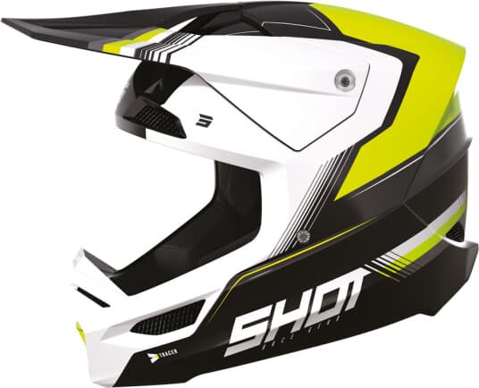 Shot Race Gear Crosshjelm Shot Race Mips® Tracer Neon-Gul Glossy